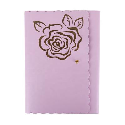 China A5 hardcover book PU book desk notebook embossed logo notebook metal nail buckle notebook for sale