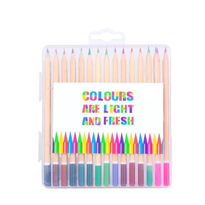 China Plastic Pen Barrel And Clips Customizable Colored Ballpoint Pen Color Pencil Sets for sale