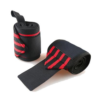 China Low MOQ Logo Breathable Easy Fitness Gym Breathable Custom Workout Heavy Duty Weightlifting Wrist Support Wraps for sale