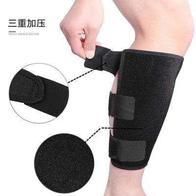 China Durable Custom Logo High Quality Adjustable Shin Guard Compression Calf Wrap Neoprene Calf Support for sale