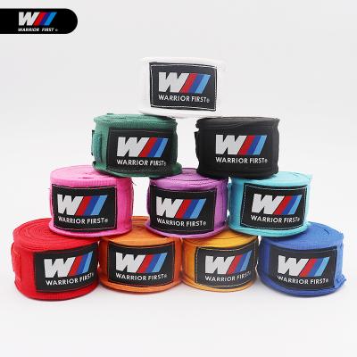 China Custom High Quality Eco-Friendly Elastic Polyester Boxing Hand Logo Wraps To Box Muay Thai Kickboxing Muttahida Majlis-e-Amal for sale