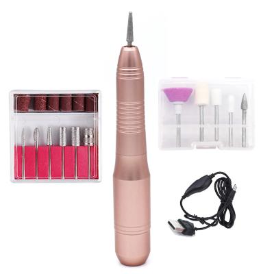 China ikonna wholesale plastic handheld pen cuticle pen factory electric head kupa machine up200 pink nail drill for sale