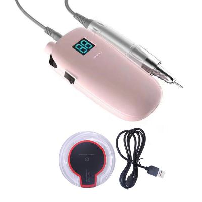 China Nail Art Beauty Factory OEM Nail Art Drill Machine 30000RPM Cordless Professional Nail Art Manicure Machine Drill Machine for sale