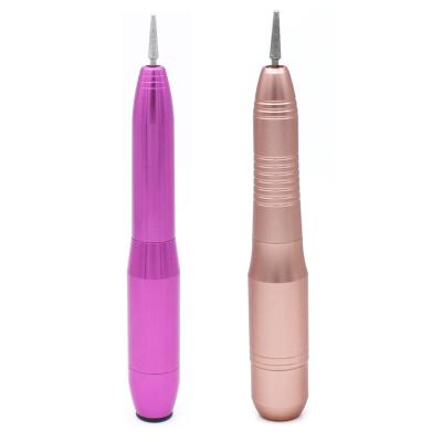 China Wholesale Plastic Portable Mini Electric Nail Pen Shape Folder Manicure Drill Machine Nail Drill Machine USB Plug for sale