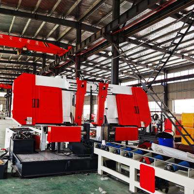 China Horizontal CNC Pipe Cutting Band Saw Machine (PLC) for sale