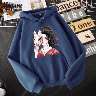 China New Fashion Street Pullover Anti-wrinkle Autumn/Winter Solid Color Print Women's Casual Loose Hoodie for sale