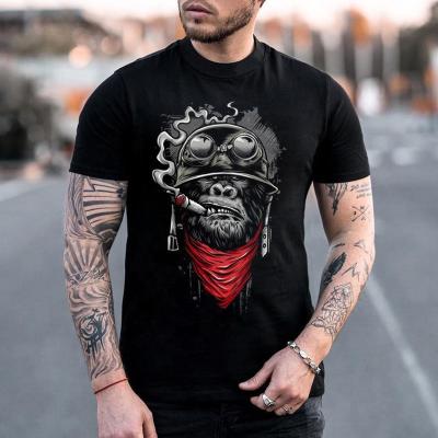 China High Quality Anti-Wrinkle Custom Printed Big Logo Graphic Printed Casual Men's Graphic T-Shirt for sale