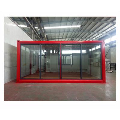 China Modern Red Modified Shipping Container House For Meeting Room for sale