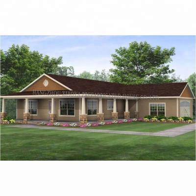 China Luxury Prefab Traditional Steel Structure Buildings Wooden Light Steel Villa For Ace for sale