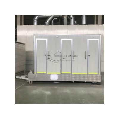 China Industrial Low Cost Economical Biodegradable Environmental Moving Trailer Container With Three Rooms for sale