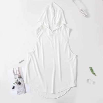 China New summer QUICK DRY sports vest men's quick dry loose fitness men's vest basketball training hooded fitness vest men for sale