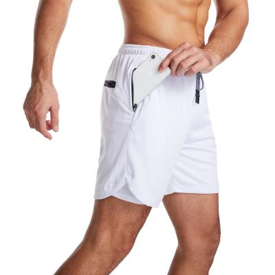 China Wholesale Pocket Size Quick Dry Fitness Viable Men's Jogging Zipper Shorts for sale