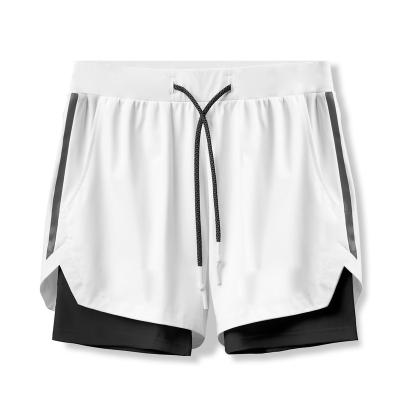 China Anti-Wrinkle Men's Fitness Two In One Leisure Breathable Shorts Wholesale for sale