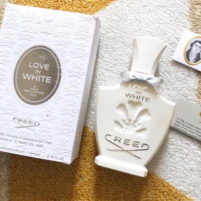 China Natural Ingredients Creed Love In White 75ml Women's Perfume Original Perfume Long Lasting Cologne Spray Body Spray For Lady for sale