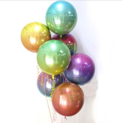 China Foil 4D Globos Gradient Hot Air Balloons Use For Ceremony Decoration for sale