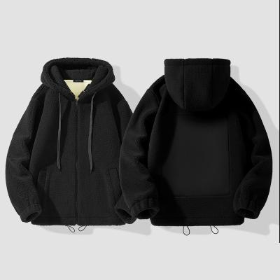 China High Grade Quality Winter Stick Anti-Wrinkle Warm Plus Size Full Size Mens Coats Zipper Hoodies For Men Shear Mens Coats Customized for sale