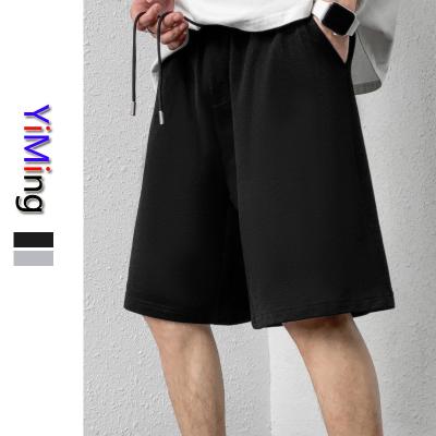 China wholesale high street cotton Anti-wrinkle summer casual basketball men shorts elastic empty loose shorts unisex custom logo shorts for men for sale