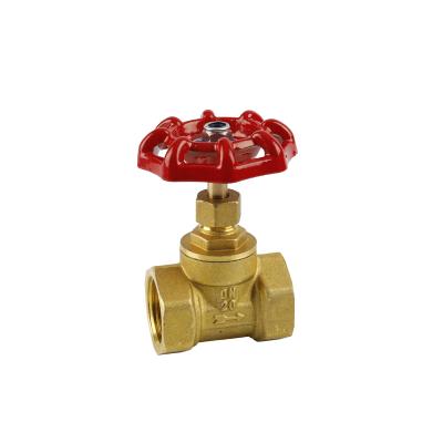 China Home Special Medium Inner Wire Manual Engineering Kitchen Two Way Copper Brass Gate Valve for sale