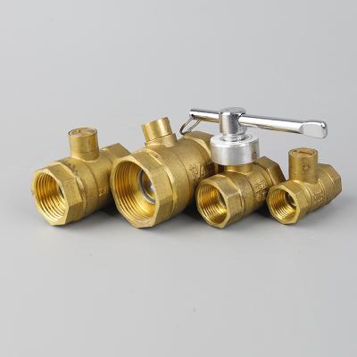 China J2043 Kitchen Float Ball Valve Home Magnetic Lockable Brass Faucet 1/2 Inch Brass Ball Valve Lock Accept OEM for sale