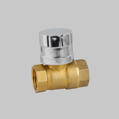 China Home Kitchen Magnetic Lockable Brass Ball Valve for sale