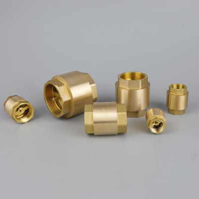 China Home Vertical Brass Check Valve One Way Female Thread Kitchen Check Valve To Prevent Back Flow Accept OEM for sale