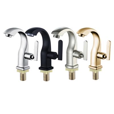 China Modern Single Handle Zinc Faucet Factory Supplier Factory Supplier Metered Cold Single Cold Mixer Tap for sale