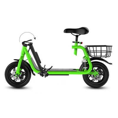 China Colorful Suspension Bike 350W Motor Aluminum Alloy EU Warehouse Scooter Electric Scooter With Seat For Adults for sale