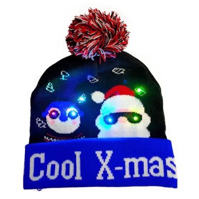 China 2021 Hot Selling Christamas Home Decoration Christmas Hat With Lights Wholesale Led Christmas Hats For Party for sale