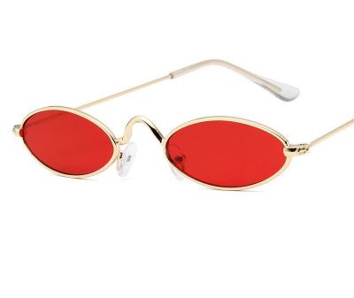 China Fashion Sunglasses Euramerican Metal Frame Small Sun Glass for sale