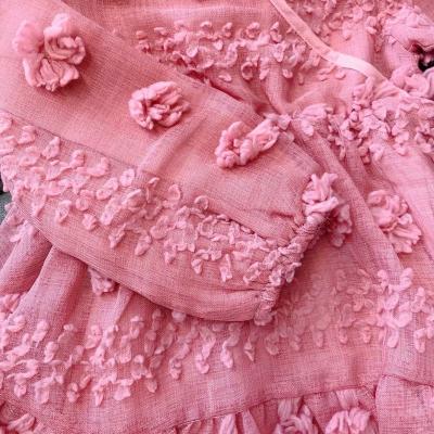 China Summer Breathable Lace Girl's Short Sleeve Dresses 3 to 10 Years Old for sale