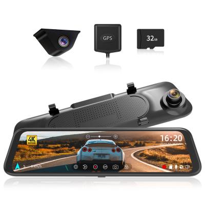 China WOLFBOX G850 12 inch waterproof dual dash cam 4k front and rear dual camera 4k wifi dash mirror cam 4k wireless dash cam for sale