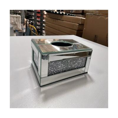 China Wholesale Home Supply Wholesale Home Supply Tissue Box New Luxury Silver Square Office Tissue Morden Stainless Steel Box for sale