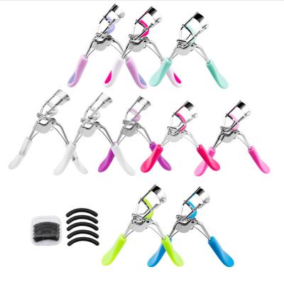 China 2021 Custom Eyelash Curler Full Custom Lash Curler Portable Gold Eyelash Curler Applicator Green Logo for sale