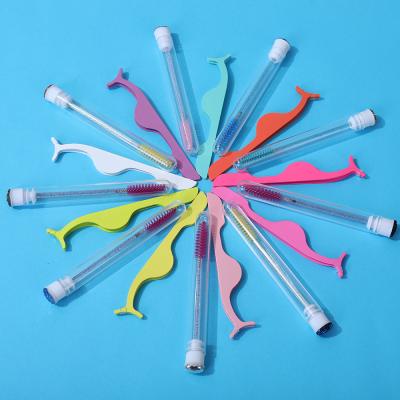 China Black White Titanium Eyelash Work Tweezers Band Wick Tweezers Rounded Eyelash Customized Logo Tweezers for sale