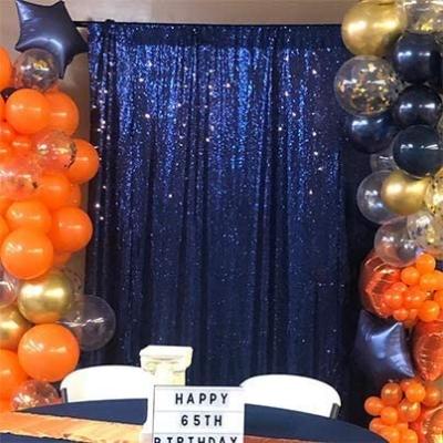 China Simple Curtain Birthday Party Decoration Fabric Backdrop Sequin Photography Backdrops for sale