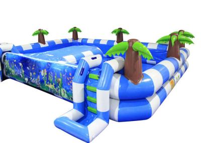 China Blue Baby Large Inflatable Swimming Pool Safe 0.55mm Pvc Materia Customized for sale