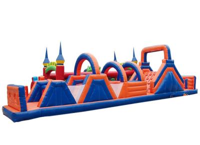 China Waterproof Inflatable Fun City Castle Obstacle Course Blow Up Playground Enviroment - Friendly for sale