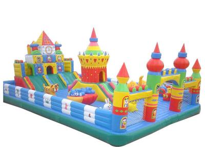 China Customized Inflatable Garden Bouncy Castle Playground , Indoor Princess Combo Bounce House for sale