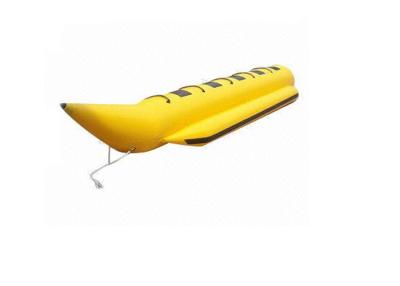 China Yellow Single Inflatable Banana Boat Water Sports , Kids Fun Blow Up Water Toys for sale