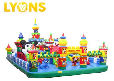 China 0.55mm PVC Tarpaulin Inflatable Fun City Jumping Castle For Kids CE  UL for sale