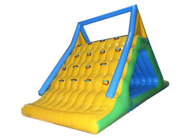 China Challenge Inflatable Summit Express Climbing Walls With Slide / Water Park Equipment for sale