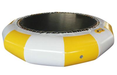 China Yellow Inflatable Water Park Toys / Outdoor Inflatable Water Trampoline 5.2*5.2*0.9M for sale