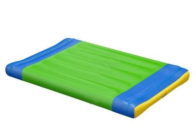 China Blue & Green Inflatable Water Park Base Start Line Floating Island For Sport Games for sale