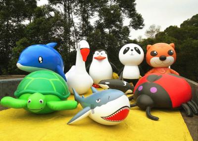 China Cute Animal Inflatable Air Balloon Advertising Dolphin Penguin Panda Turtle for sale