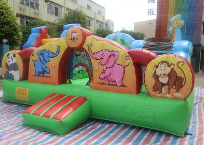 China Animal Theme Kids Inflatable Playground For Kindergarten / Leisure Center for sale