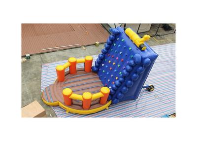 China Durable 0.55mm PVC Inflatable Floating Rock Climbing Wall For Kids for sale