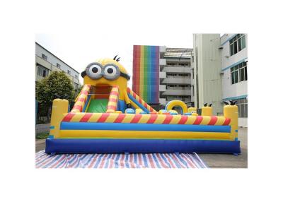 China Interesting Minion Themed Inflatable Amusement Park For Rental for sale