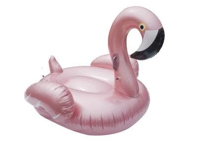 China Rose Gold Flamingo Floating Island Inflatable Raft For Swim Pool for sale