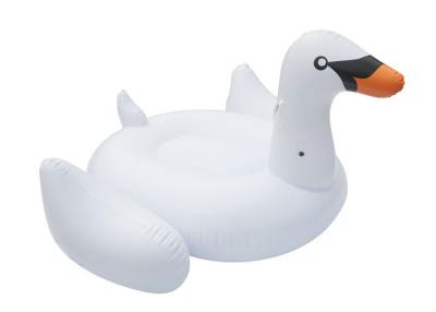 China EN71 Inflatable Water Toys , White Swan Floating Island Blow Up Raft For All Ages for sale