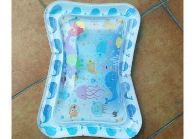 China Funny Inflatable Toddler Play Water Mat With Toys Inside Size 66*50cm for sale